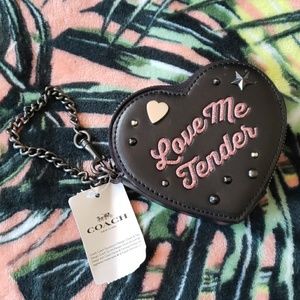 COACH x ELVIS Love Me Tender Heart Case NEW